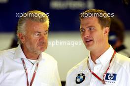 24.07.2004 Hockenheim, Germany, F1, Saturday, July, Willi Weber, GER, Driver - Manager with Ralf Schumacher, GER, BMW WilliamsF1 - Formula 1 World Championship, Rd 12, Practice, Grosser Mobil 1 Preis von Deutschland, GER, Hockenheimring Baden-Württemberg