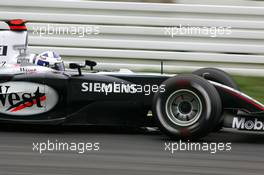 24.07.2004 Hockenheim, Germany,  F1, Saturday, David Coulthard (GBR), West McLaren Mercedes MP4-19B - Formula 1 World Championship, Rd 12, Grosser Mobil 1 Preis von Deutschland, GER, Hockenheimring Baden-Württemberg