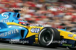 24.07.2004 Hockenheim, Germany,  F1, Saturday, Fernando Alonso (ESP), Mild Seven Renault F1 R24 - Formula 1 World Championship, Rd 12, Grosser Mobil 1 Preis von Deutschland, GER, Hockenheimring Baden-Württemberg