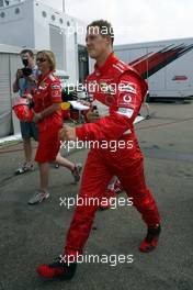 24.07.2004 Hockenheim, Germany, F1, Saturday, July, Michael Schumacher, GER, Ferrari - Formula 1 World Championship, Rd 12, Qualifying, Grosser Mobil 1 Preis von Deutschland, GER, Hockenheimring Baden-Württemberg