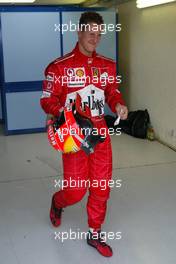 24.07.2004 Hockenheim, Germany, F1, Saturday, July, Michael Schumacher, GER, Ferrari - Formula 1 World Championship, Rd 12, Qualifying, Grosser Mobil 1 Preis von Deutschland, GER, Hockenheimring Baden-Württemberg