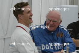 24.07.2004 Hockenheim, Germany, F1, Saturday, July, Ralf Schumacher, GER, BMW WilliamsF1 talking with Sid Watkins, GBR, Prof., FIA Doctor, Medical Delegate, Portrait - Formula 1 World Championship, Rd 12, Grosser Mobil 1 Preis von Deutschland, GER, Hockenheimring Baden-Württemberg