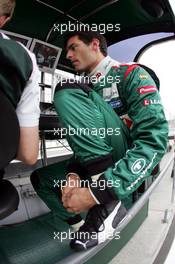 24.07.2004 Hockenheim, Germany, F1, Saturday, July, Mark Webber, AUS, Jaguar Racing, Portrait  - Formula 1 World Championship, Rd 12, Practice, Grosser Mobil 1 Preis von Deutschland, GER, Hockenheimring Baden-Württemberg