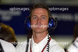 24.07.2004 Hockenheim, Germany, F1, Saturday, July, Ralf Schumacher, GER, BMW WilliamRalf Schumacher, GER, BMW WilliamsF1 Team, FW26, Pitlane, Box, Garage- Formula 1 World Championship, Rd 12, Practice, Grosser Mobil 1 Preis von Deutschland, GER, Hockenheimring Baden-Württemberg