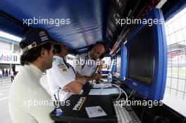 24.07.2004 Hockenheim, Germany, F1, Saturday, July, Felipe Massa, BRA, Sauber, Willy Rampf, Sauber, Technical Director, Peter Sauber, SUI, Sauber, Teamchief, Team Principal, Portrait - Formula 1 World Championship, Rd 12, Practice, Grosser Mobil 1 Preis von Deutschland, GER, Hockenheimring Baden-Württemberg