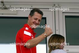 24.07.2004 Hockenheim, Germany, F1, Saturday, July, winning the pole, Michael Schumacher, GER, Ferrari - Formula 1 World Championship, Rd 12, Qualifying, Grosser Mobil 1 Preis von Deutschland, GER, Hockenheimring Baden-Württemberg