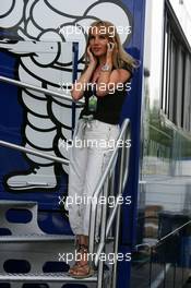 25.07.2004 Hockenheim, Germany,  F1, Sunday, Anne Panis (FRA), wife of Olvier Panis (FRA) - Formula 1 World Championship, Rd 12, Grosser Mobil 1 Preis von Deutschland, GER, Hockenheimring Baden-Württemberg