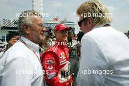 25.07.2004 Hockenheim, Germany, F1, Sunday. July, Willi Weber, GER, Driver - Manager, Portrait and BORIS BECKER - Formula 1 World Championship, Rd 12, Grosser Mobil 1 Preis von Deutschland, GER, Hockenheimring Baden-Württemberg