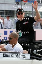 25.07.2004 Hockenheim, Germany,  F1, Sunday, Driver parade, Kimi Raikkonen (FIN), West McLaren Mercedes, Portrait - Formula 1 World Championship, Rd 12, Grosser Mobil 1 Preis von Deutschland, GER, Hockenheimring Baden-Württemberg