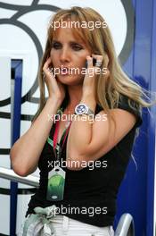 25.07.2004 Hockenheim, Germany,  F1, Sunday, Anne Panis (FRA), wife of Olvier Panis (FRA) - Formula 1 World Championship, Rd 12, Grosser Mobil 1 Preis von Deutschland, GER, Hockenheimring Baden-Württemberg