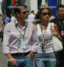 25.07.2004 Hockenheim, Germany, F1, Sunday. July, ANDY MÖLLER and his girlfriend - Formula 1 World Championship, Rd 12, Grosser Mobil 1 Preis von Deutschland, GER, Hockenheimring Baden-Württemberg