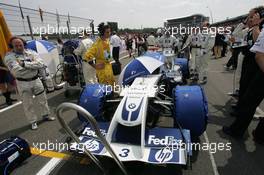 25.07.2004 Hockenheim, Germany, F1, Sunday. July, Juan-Pablo Montoya, COL, BMW WilliamsF1 - Formula 1 World Championship, Rd 12, Grosser Mobil 1 Preis von Deutschland, GER, Hockenheimring Baden-Württemberg