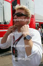 25.07.2004 Hockenheim, Germany, F1, Sunday. July, BORIS BECKER - Formula 1 World Championship, Rd 12, Grosser Mobil 1 Preis von Deutschland, GER, Hockenheimring Baden-Württemberg