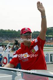 25.07.2004 Hockenheim, Germany, F1, Sunday. July, Michael Schumacher, GER, Ferrari - Formula 1 World Championship, Rd 12, Grosser Mobil 1 Preis von Deutschland, GER, Hockenheimring Baden-Württemberg