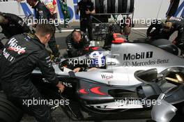 25.07.2004 Hockenheim, Germany, F1, Sunday. July, David Coulthard, GBR, McLaren Mercedes - Formula 1 World Championship, Rd 12, Grosser Mobil 1 Preis von Deutschland, GER, Hockenheimring Baden-Württemberg