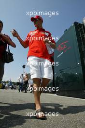 22.07.2004 Hockenheim, Germany, F1, Thursday, July, Michael Schumacher, GER, Ferrari - Formula 1 World Championship, Rd 12, Grosser Mobil 1 Preis von Deutschland, GER, Hockenheimring Baden-Württemberg