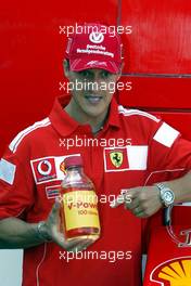 22.07.2004 Hockenheim, Germany, F1, Thursday, July, Michael Schumacher, GER, Ferrari  - Formula 1 World Championship, Rd 12, Grosser Mobil 1 Preis von Deutschland, GER, Hockenheimring Baden-Württemberg