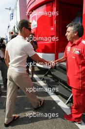 12.08.2004 Budapest, Hungary, F1, Thursday, August, arrival of Michael Schumacher, GER, Ferrari - Formula 1 World Championship, Rd 13, Hungarian Grand Prix, HUN, Hungaroring