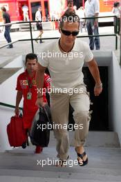 12.08.2004 Budapest, Hungary, F1, Thursday, August, arrival of Michael Schumacher, GER, Ferrari - Formula 1 World Championship, Rd 13, Hungarian Grand Prix, HUN, Hungaroring