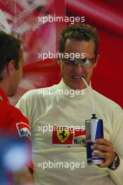 10.09.2004 Monza, Italy F1, Friday, September, Michael Schumacher, GER, Ferrari - Formula 1 World Championship, Practice, Rd 15, Italian Grand Prix, ITA, Italy