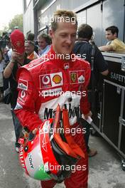 11.09.2004 Monza, Italy F1, Saturday, September, Michael Schumacher, GER, Ferrari - Formula 1 World Championship, Rd 15, Italian Grand Prix, ITA, Italy