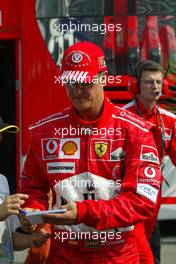 11.09.2004 Monza, Italy F1, Saturday, September, Michael Schumacher, GER, Ferrari - Formula 1 World Championship, Rd 15, Italian Grand Prix, ITA, Italy