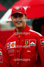 12.09.2004 Monza, Italy F1, Sunday, September, driver parade, Michael Schumacher, GER, Ferrari - Formula 1 World Championship, Rd 15, Italian Grand Prix, ITA, Italy