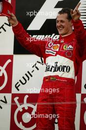 10.10.2004 Suzuka, Japan, F1, Sunday, October, Michael Schumacher, GER, Ferrari -  Formula 1 World Championship, Rd 17, Japanese Grand Prix, JPN, Japan, Podium