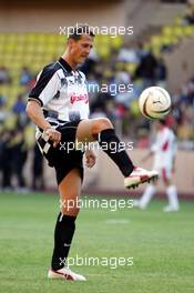 18.05.2004 Monte Carlo, Monaco, F1, Tuesday, May, Michael Schumacher, GER, Ferrari - Formula 1 Charity football match, Stade Louis II, Formula 1 World Championship, Rd 6, Monaco Grand Prix, MCO