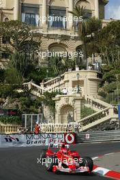 22.05.2004 Monte Carlo, Monaco, F1, Saturday, May, Michael Schumacher, GER, Scuderia Ferrari Marlboro, F2004, Action, Track - Formula 1 World Championship, Rd 6, Monaco Grand Prix Practice,  MCO