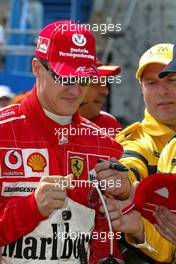 20.05.2004 Monte Carlo, Monaco, F1, Thursday, May, Michael Schumacher, GER, Ferrari - Formula 1 World Championship, Rd 6, Monaco Grand Prix, practice,  MCO