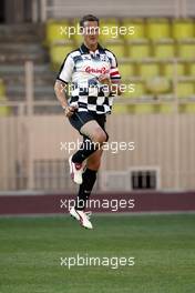 18.05.2004 Monte Carlo, Monaco, F1, Tuesday, May, Michael Schumacher, GER, Ferrari - Formula 1 Charity football match, Stade Louis II, Formula 1 World Championship, Rd 6, Monaco Grand Prix, MCO