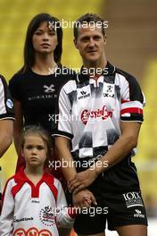 18.05.2004 Monte Carlo, Monaco, F1, Tuesday, May, Michael Schumacher, GER, Ferrari - Formula 1 Charity football match, Stade Louis II, Formula 1 World Championship, Rd 6, Monaco Grand Prix, MCO