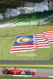 19.03.2004 Sepang, Malaysia, F1, Friday, March, Michael Schumacher, GER, Scuderia Ferrari Marlboro, F2004, Action, Track,  Formula 1 World Championship, Rd 2, Malaysian Grand Prix, KUL, Kuala Lumpur