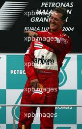 21.03.2004 Sepang, Malaysia, F1, Sunday, March, Michael Schumacher, GER, Ferrari, Formula 1 World Championship, Podium, Rd 2, Malaysian Grand Prix, KUL, Kuala Lumpur