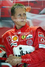 20.03.2004 Sepang, Malaysia, F1, Saturday, March, Michael Schumacher, GER, Scuderia Ferrari Marlboro, F2004, Pitlane, Box, Garage, Portrait, Formula 1 World Championship, Rd 2, Malaysian Grand Prix, KUL, Kuala Lumpur