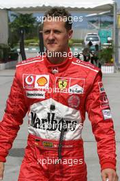 20.03.2004 Sepang, Malaysia, F1, Saturday, March, Michael Schumacher, GER, Ferrari, Formula 1 World Championship, Qualifying,  Rd 2, Malaysian Grand Prix, KUL, Kuala Lumpur