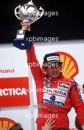 1991, Brazilian GP, Podium, Ayrton Senna
