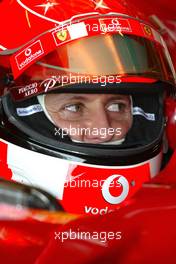 02.06.2004 Silverstone, England. Wednesday, June, Michael Schumacher, GER, Ferrari, F1 testing, Silverstone, Great Britain