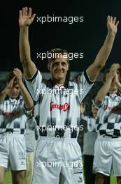 21.04.2004 Forli, Italy,  Charity football match at Stadio Morgani / Forli between current and former F1 drivers, and the Brazilian 1994 Soccer team, Michael Schumacher, Wednesday, April, Formula 1 World Championship, Rd 4, San Marino Grand Prix, RSM