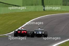 23.04.2004 Imola, San Marino, F1, Friday, April, Michael Schumacher, GER, Ferrari and Ralf Schumacher, GER, BMW WilliamsF1 - Practice, Formula 1 World Championship, Rd 4, San Marino Grand Prix, RSM