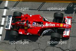 23.04.2004 Imola, San Marino, F1, Friday, April, Rubens Barrichello, BRA, Scuderia Ferrari Marlboro, F2004, Action, Track - Practice, Formula 1 World Championship, Rd 4, San Marino Grand Prix, RSM