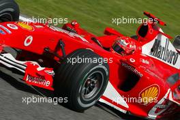 23.04.2004 Imola, San Marino, F1, Friday, April, Michael Schumacher, GER, Scuderia Ferrari Marlboro, F2004, Action, Track - Practice, Formula 1 World Championship, Rd 4, San Marino Grand Prix, RSM