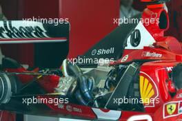 23.04.2004 Imola, San Marino, F1, Friday, April, engine of Ferrari, F2004 - Practice, Formula 1 World Championship, Rd 4, San Marino Grand Prix, RSM
