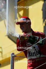 25.04.2004 Imola, San Marino, F1, Sunday, April, Michael Schumacher, GER, Ferrari - Podium, Formula 1 World Championship, Rd 4, San Marino Grand Prix, RSM