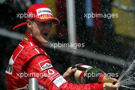 25.04.2004 Imola, San Marino, F1, Sunday, April, Michael Schumacher, GER, Ferrari - Podium, Formula 1 World Championship, Rd 4, San Marino Grand Prix, RSM