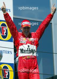 25.04.2004 Imola, San Marino, F1, Sunday, April, Michael Schumacher, GER, Ferrari - Podium, Formula 1 World Championship, Rd 4, San Marino Grand Prix, RSM