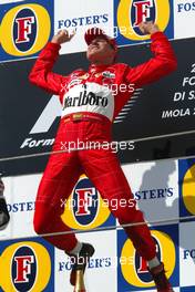 25.04.2004 Imola, San Marino, F1, Sunday, April, Michael Schumacher, GER, Ferrari, Portrait - Podium, Formula 1 World Championship, Rd 4, San Marino Grand Prix, RSM