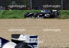 25.04.2004 Imola, San Marino, F1, Sunday, April, David Coulthard, GBR, McLaren Mercedes at the track in the cravel - Formula 1 World Championship, race, Rd 4, San Marino Grand Prix, RSM
