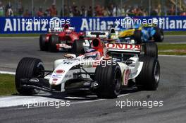 25.04.2004 Imola, San Marino, F1, Sunday, April, Takuma Sato, JPN, Lucky Strike BAR Honda, BAR006, Action, Track - Formula 1 World Championship, race, Rd 4, San Marino Grand Prix, RSM